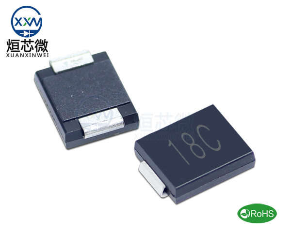 1.5SMC18CA參數,TVS二極管1.5SMC18CA瞬態抑制二極管