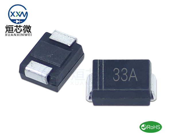 P6SMB33A參數(shù),TVS二極管P6SMB33A瞬態(tài)(變)抑制二極管